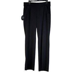 NEW One Five One Women's Stretch Pull On Black Trouser Pants Size Large 34 x 33